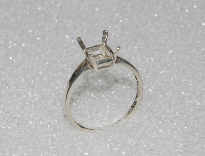 +MBA #5609-0050  "Emerald Cut Sterling Ring Setting"