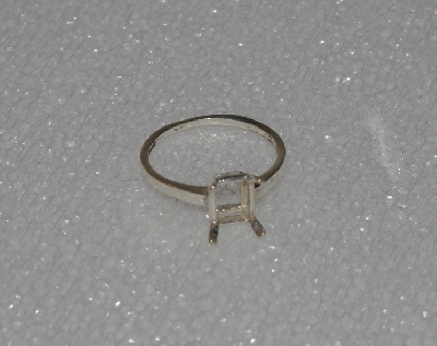 +MBA #5609-0050  "Emerald Cut Sterling Ring Setting"
