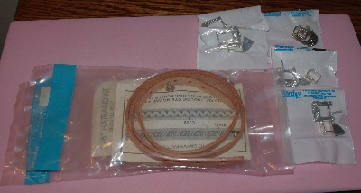 +MBA #5608-421  "1990's Tandy Leather (7) Piece Hat Band Set"