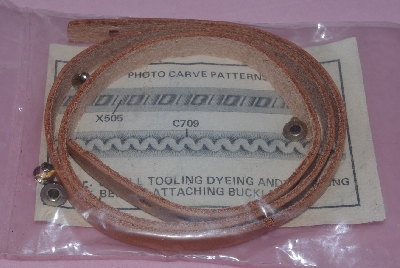 +MBA #5608-421  "1990's Tandy Leather (7) Piece Hat Band Set"