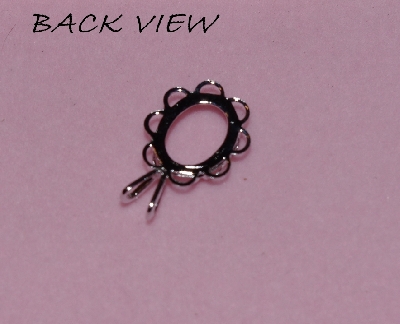*MBA #5608-  "1990's Griegers Sterling Set Of (4) 10x8 Pendant Settings"