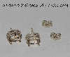 +MBA #5608-359   "1990's Griegers Set Of (2) Pairs Sterling 8x6 Basket Post Back Earring Settings"