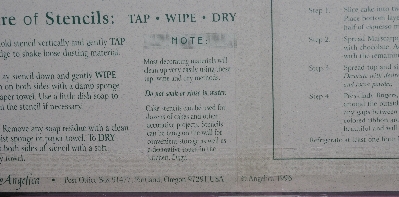 +MBA #5608-268  "1996 Angelica Set Of 4 Cake Stencils"