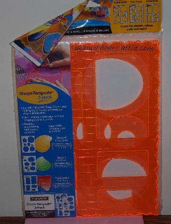+MBA #5608-277   "2001 FISKARS 3 Pack Circles, Ovals & Rectangles Shape Templates"