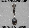 MBA #5609-74  "1978 Sterling Franklin Mint Mini Florida State Flower Spoon"