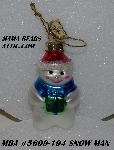 +MBA #5609-194  "2004 Thomas Pacconi Advent Snow Man Replacement Ornament"