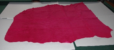 +MBA #5610-110  "1990's Tandy Leather Dark Rose Pink Pigskin Suede Hide"