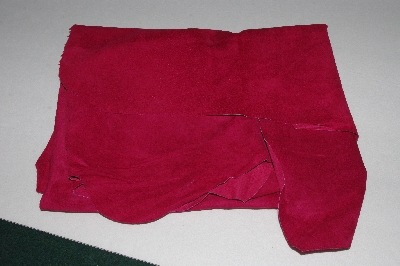 +MBA #5610-110  "1990's Tandy Leather Dark Rose Pink Pigskin Suede Hide"