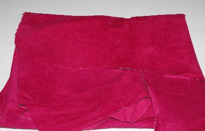 +MBA #5610-110  "1990's Tandy Leather Dark Rose Pink Pigskin Suede Hide"