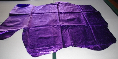 +MBA #5610-171  "1990's Tandy Leather Purple Metallic Pigskin Suede Hide"