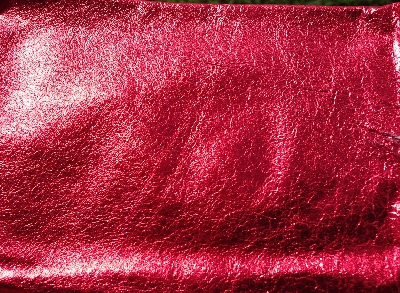 +MBA #5610-196 "1990's Tandy Leather Red Metallic Pigskin Suede Hide"
