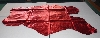 +MBA #5610-196 "1990's Tandy Leather Red Metallic Pigskin Suede Hide"