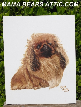 +MABA #5611-0120  "1989 Artist Crystal Skelly "Pikinese" 4 Piece Set"