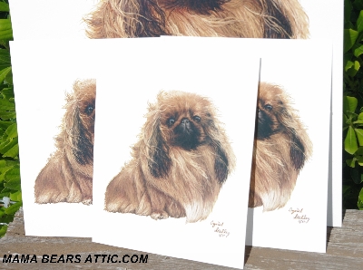 +MABA #5611-0120  "1989 Artist Crystal Skelly "Pikinese" 4 Piece Set"