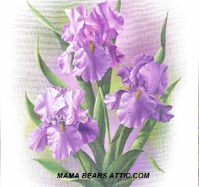 +MBA #5611-0033  "1980 Crystal Skelly "Lavender Iris" Litho #IM102"