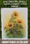 +MBA #5611-0027  "1995 Crystal Skelly "Sunflowers" Litho #IM200"