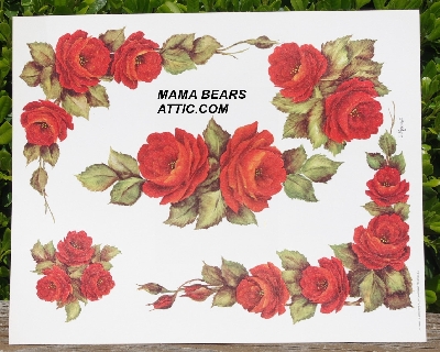 +MBA #5611-0016  "1980's Scheewe "Red Roses" Litho #SM20"