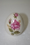 +MBA #11-104  1980's  Heavy Porceline Pink Rose Egg