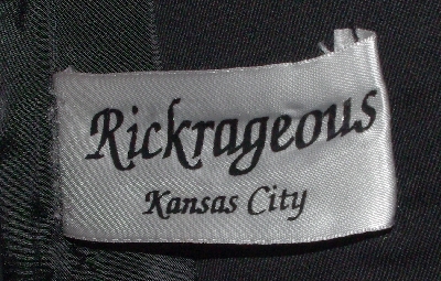 MBAJ #0348  "Rickrageous Black "Guns & Roses" Long Blazer"