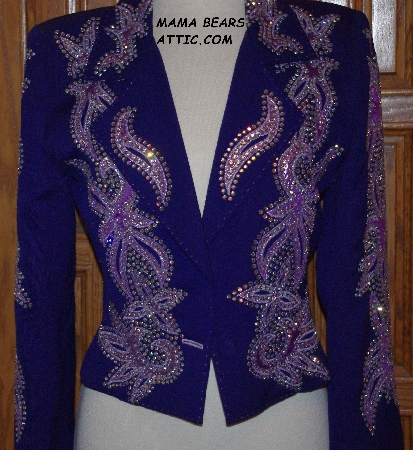 MBAJ #0387  "Rickrageous Dark Purple Short Blazer"