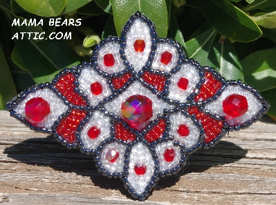 MBA #5617B-409  "Red & Clear Luster"