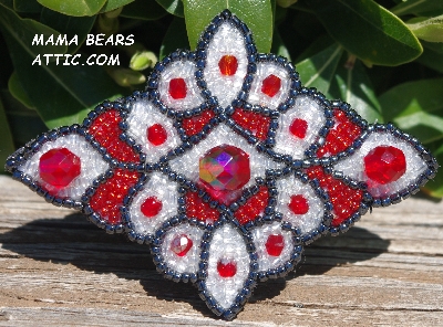 MBA #5617B-409  "Red & Clear Luster"