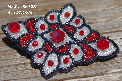 MBA #5617B-409  "Red & Clear Luster"