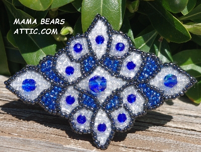 MBA #5617B-413  "Dk Blue & Clear Luster"