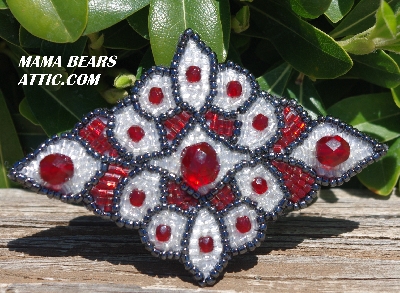 MBA #5617B-433  "Ruby Red & Clear Luster"