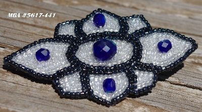 MBA #5617B-441  "AB Blue & Clear Luster"