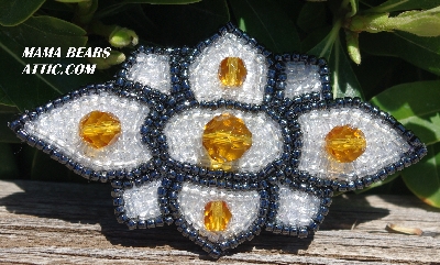 MBA #5617B-450  "Amber & Clear Luster"