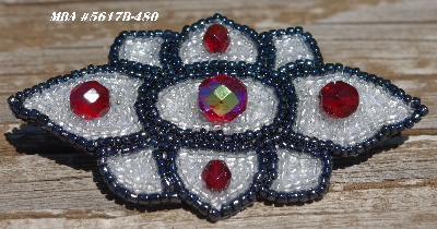 MBA #5617B-480  "AB Red & Clear Luster"