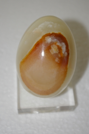 +MBA #11-065  Large Onyx Hand Carved & Polished Egg