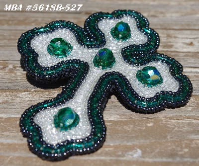 MBA #5618B-527  "DK AB Green & Clear Luster"