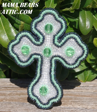 MBA #5618B-534  "Light Green & Clear Luster"