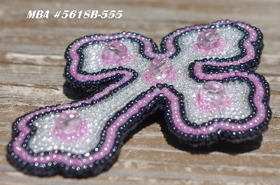 MBA #5618B-555  "Pink Crystal & Clear Luster"