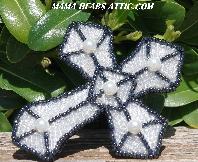 MBA #5618B-623  "White Pearls & Clear Luster"