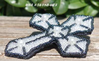 MBA #5618B-623  "White Pearls & Clear Luster"