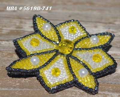 MBA #5619B-741  "Yellow & Clear Luster"