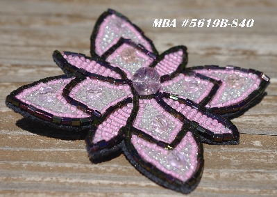 MBA #5619B-840  "Pink & Clear Luster"