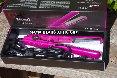 MBA #5622A-1174    "CHI Smart Gemz Rhodolite Pink Smart 3/4" Travel Hairstyling Iron"