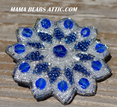 MBA #5620B-933  "Blue & Clear Luster"