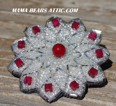 MBA #5620B-967  "Red Riverstone  & Clear Luster"