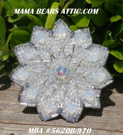 MBA #5620B-970  "Clear Luster & Opal Glass Beads"