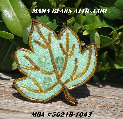 MBA #5621B-1043  "Pearl Green & Gold"