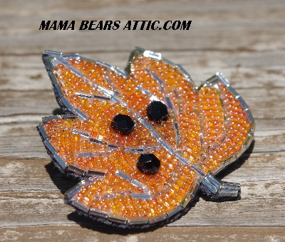 MBA #5621B-1054  "Orange Luster  & Silver"