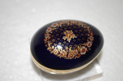 +MBA #11-238  Small Made In France Porcelaine Egg Trinket Box