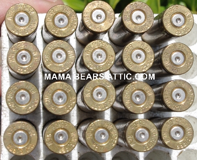 MBA #5626B-1944  "1990's Set Of (20)  W-W Super 25-06 Brass Spent Shell Casings"