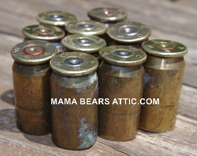 MBA #5627B-2093  "Vintage 1964 .45 Cal Set Of (10) WCC 64 Brass Spent Shell Casings"