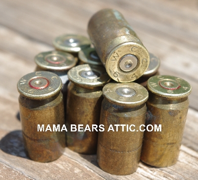 MBA #5627B-2093  "Vintage 1964 .45 Cal Set Of (10) WCC 64 Brass Spent Shell Casings"